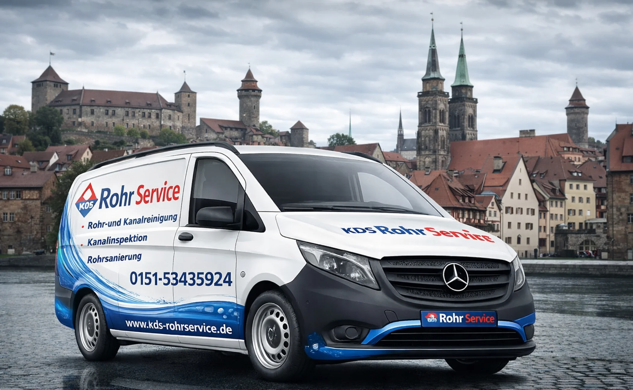 KDS Rohrservice Einsatzfahrzeug für Rohrreinigung und Kanalsanierung